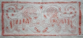 汉代双虎画像砖鉴赏
